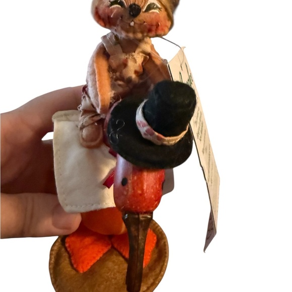 🧡 Annalee 2021 “GOURDgeous Goose & Friend” Mouse Figurine – 3” Fall Collectible - Picture 2 of 8